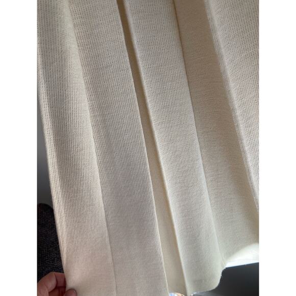 Gino Paoli 1960s Cream & Gold Knit Two-Piece Set Pleat Skirt + Top Mint Vintage - Picture 11 of 15